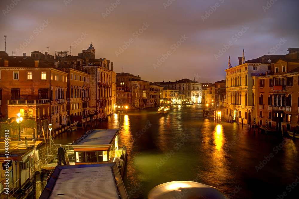 Evening on the Grand Canal in HDR