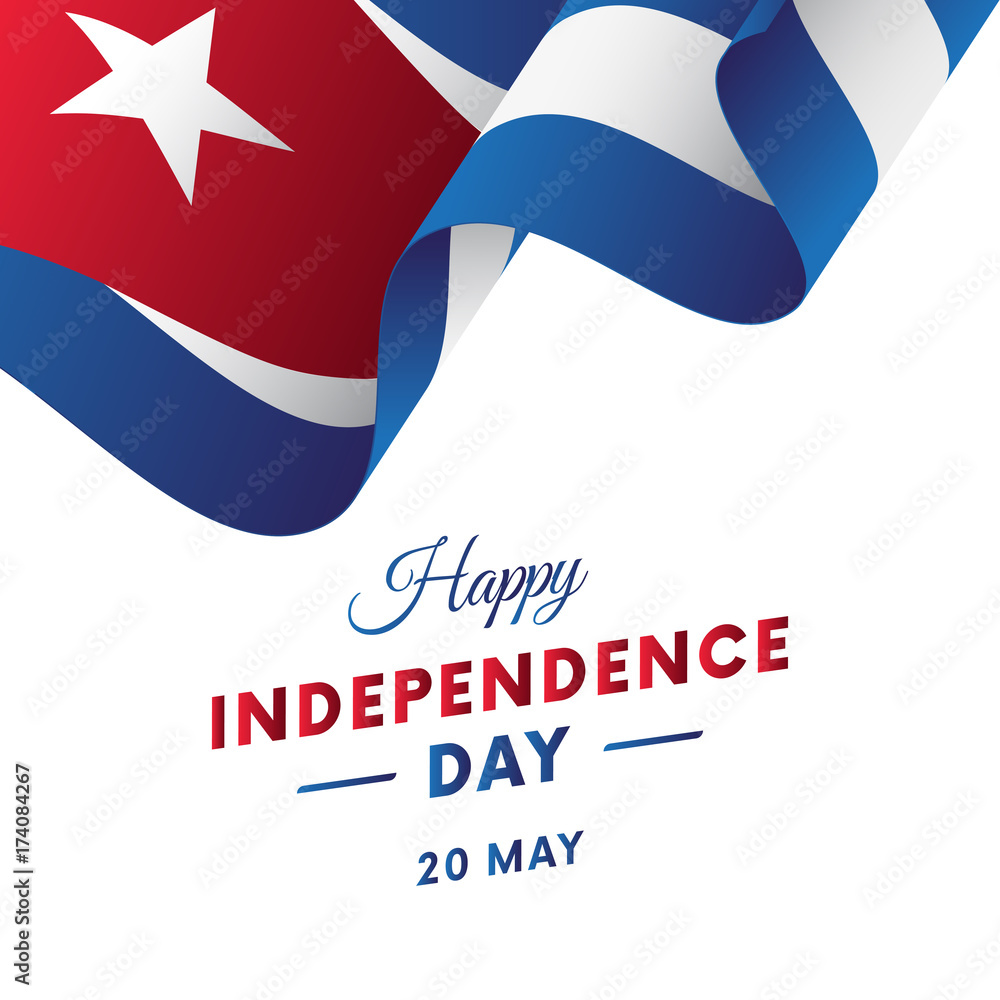 Vecteur Stock Cuba Independence day. Vector illustration. | Adobe Stock