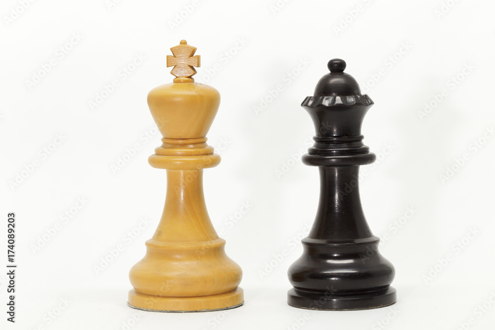 a black queen and a white king a black queen and a white king