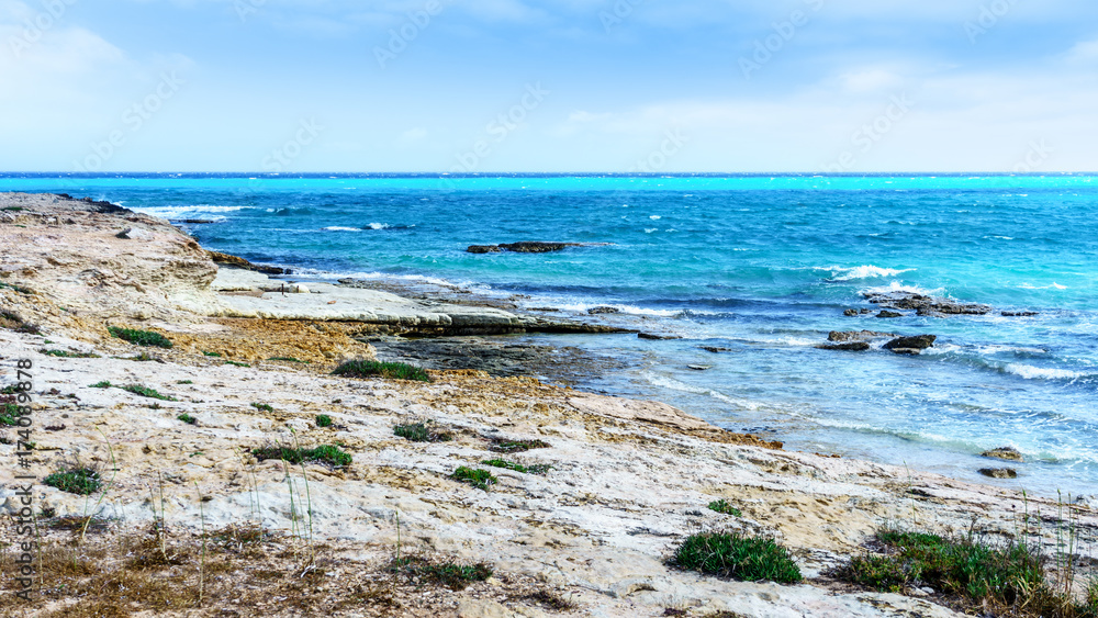 Rocky beach in Ayia Napa