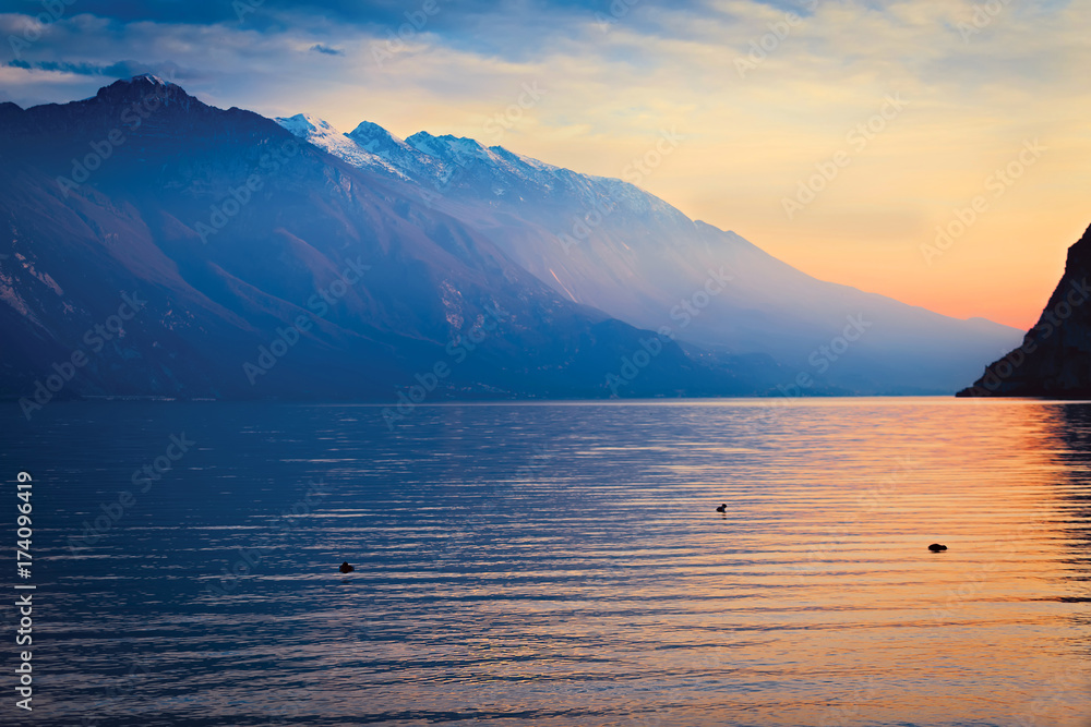 Lake Garda is the largest lake in Italy. It is a popular holiday location located in northern Italy.