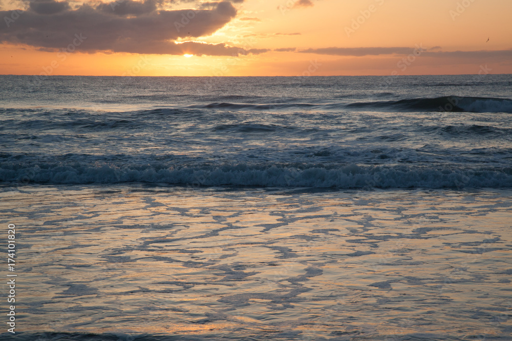 Dawn at the ocean