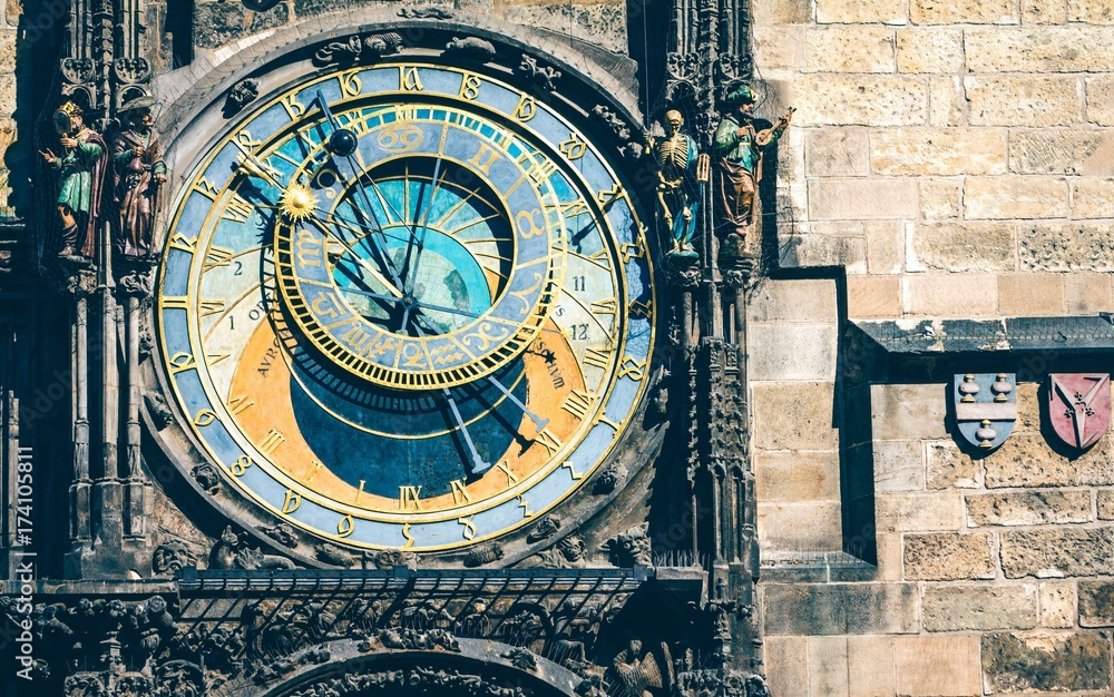 Obraz premium Astronomical Clock in Old Town Square Prague, Czech republic