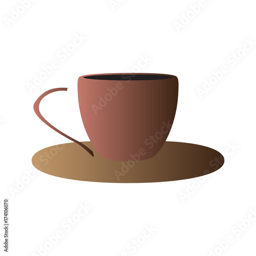 Isolated abstract coffee mug logo  Vector illustration