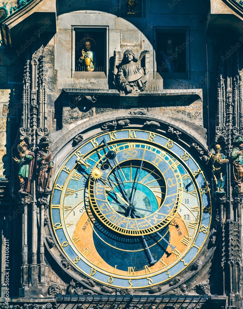Obraz premium Astronomical Clock in Old Town Square Prague, Czech republic