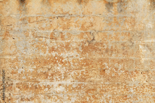Wallpaper Mural Weathered and stained orange plaster block wall
 Torontodigital.ca