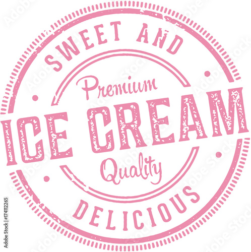 Vintage Ice Cream Shop Sign