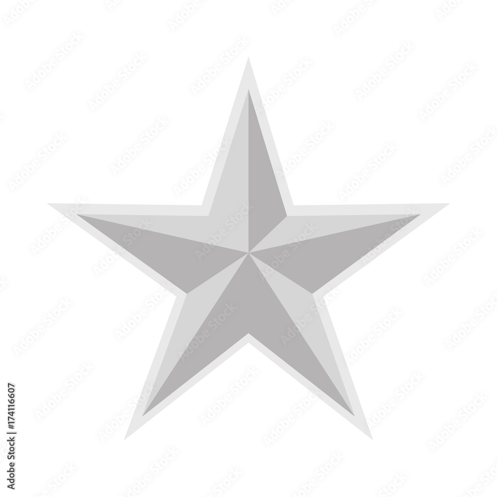 Fototapeta premium Star medal shape