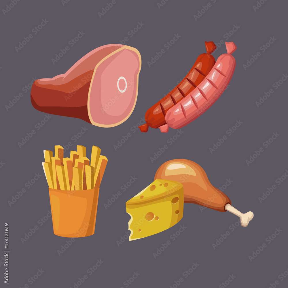 Fast food icons icon vector illustration graphic design Fast food icons icon vector illustration graphic design
