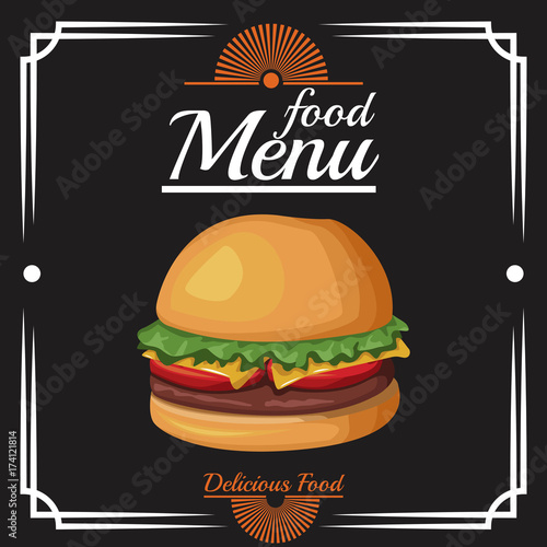 Food restaurant menu icon vector illustration graphic design