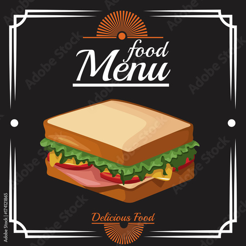 Food restaurant menu icon vector illustration graphic design