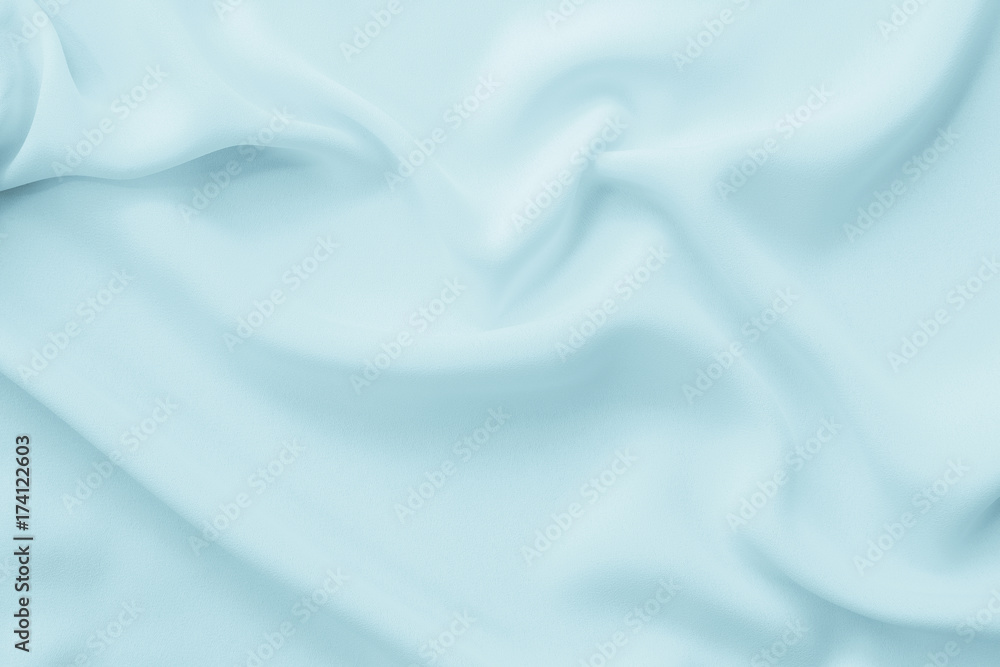 Obraz premium Abstract waving blue fabric texture background
