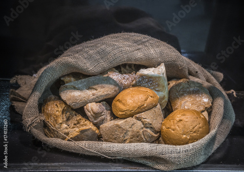 Assortment of baked bread on in the Quarterback Sack