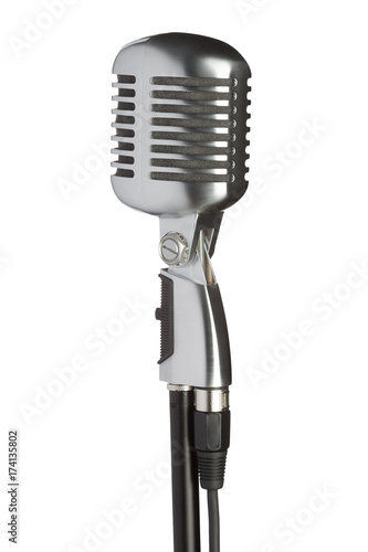 professional microphone isolated on white