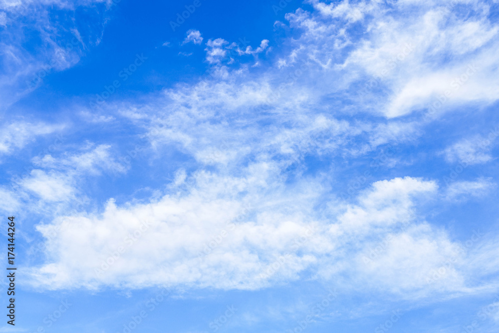 Fototapeta premium White clouds in the blue sky