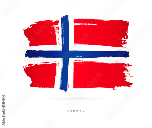 Flag of Norway. Abstract concept