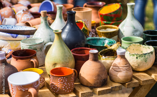 Valokuvatapetti Ukrainian pottery