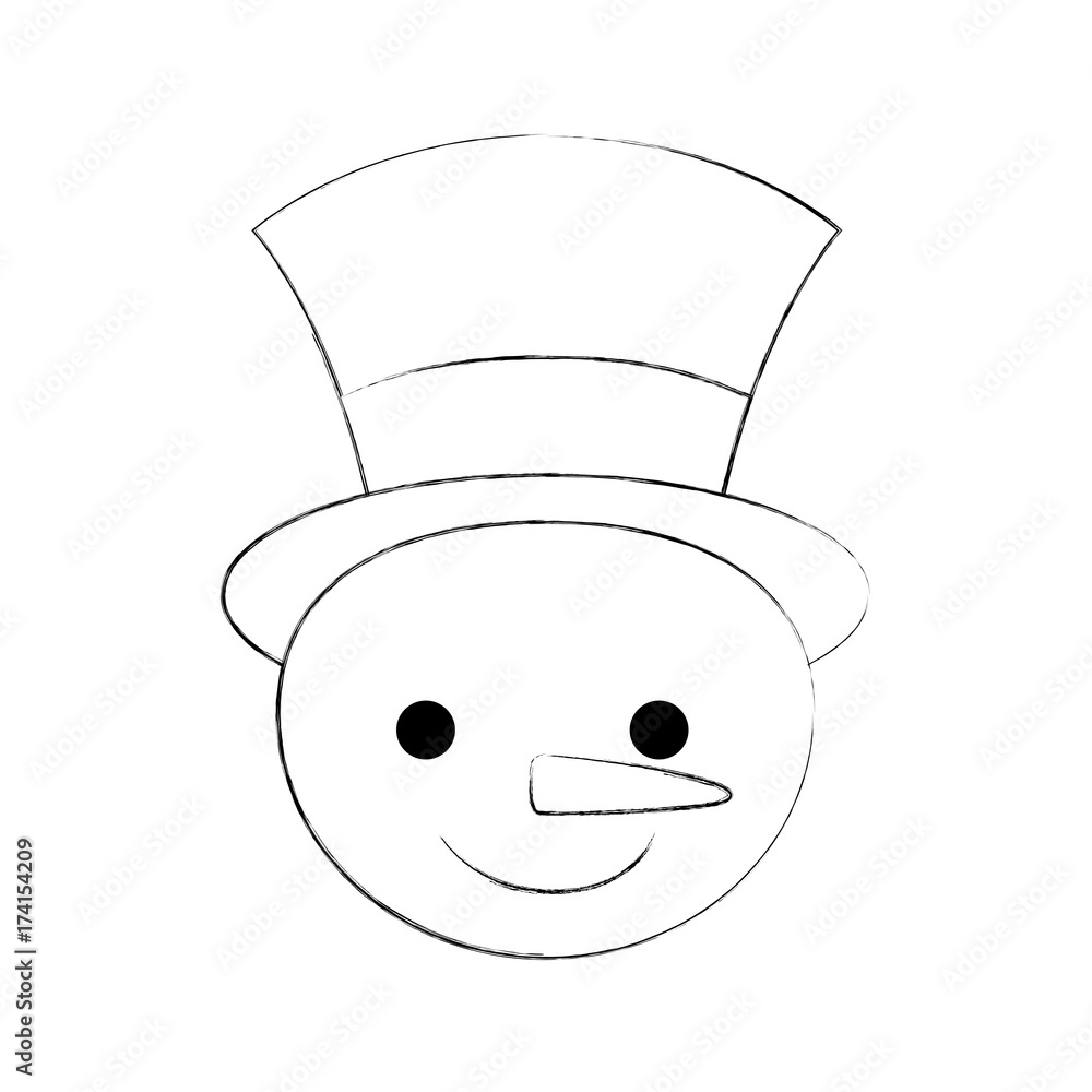 christmas snowman cartoon smile character winter christmas snowman cartoon smile character winter