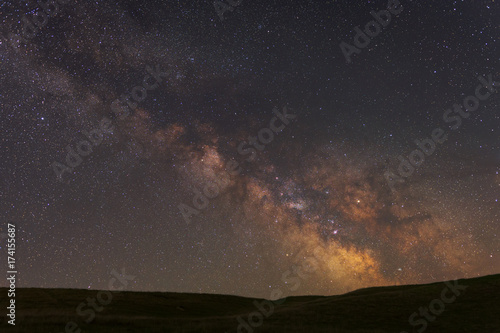 Milky Way over the hil