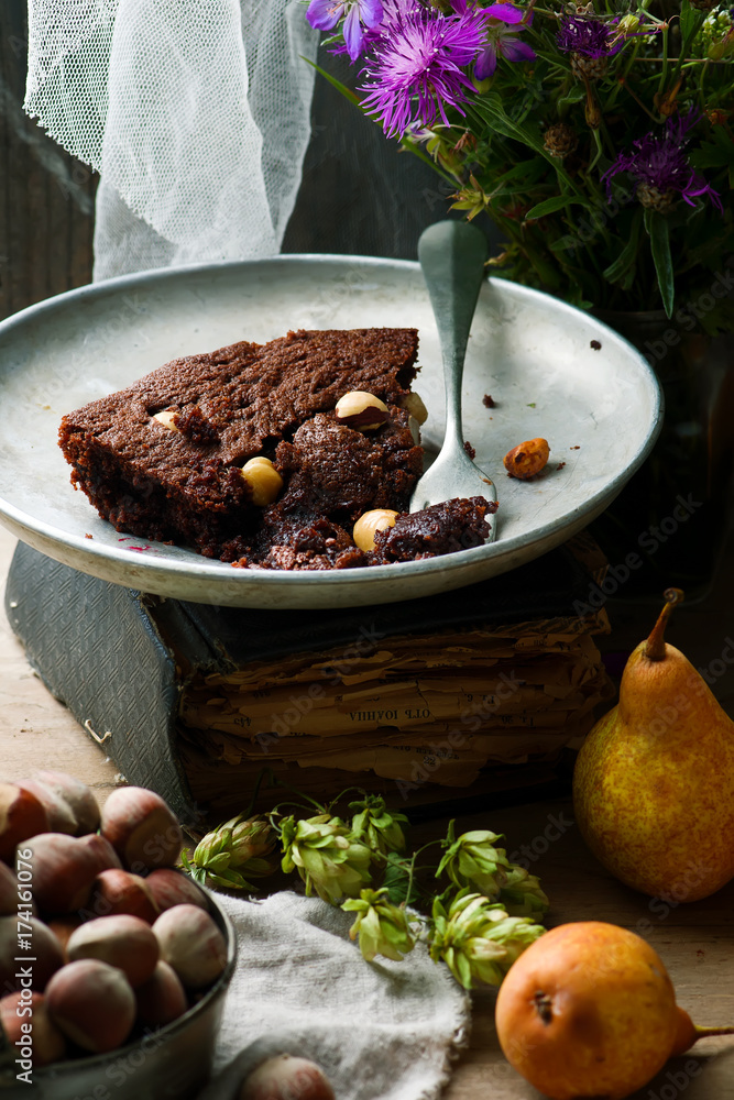 squidgy pear hazelnut chocolate spread cake squidgy pear hazelnut chocolate spread cake