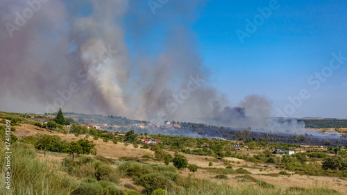 Fire near small village