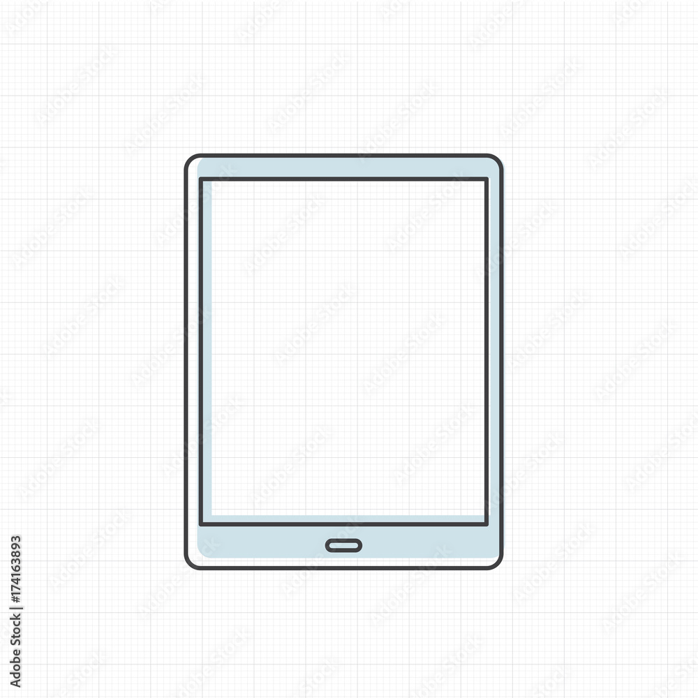 Vector of digital tablet icon Vector of digital tablet icon