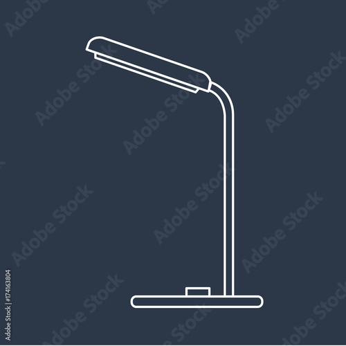 Vector of lamp icon