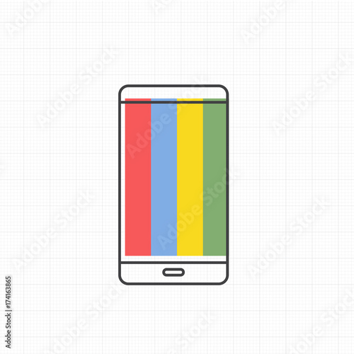 Vector of mobile phone icon