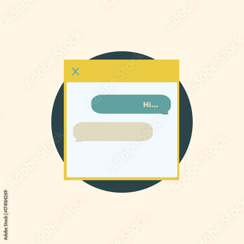 Illustration of chatting interface Free Download Illustration of chatting interface - GFXLoad