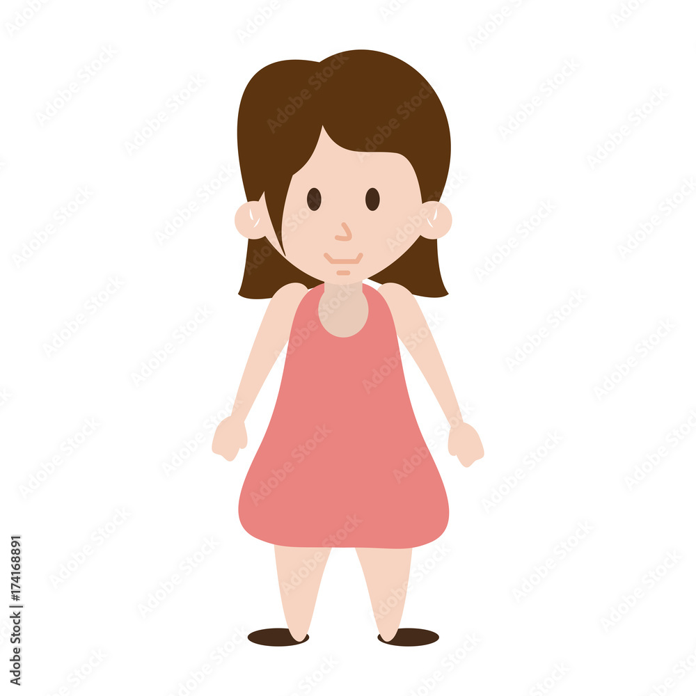 happy girl with short hair icon image vector illustration design happy girl with short hair icon image vector illustration design