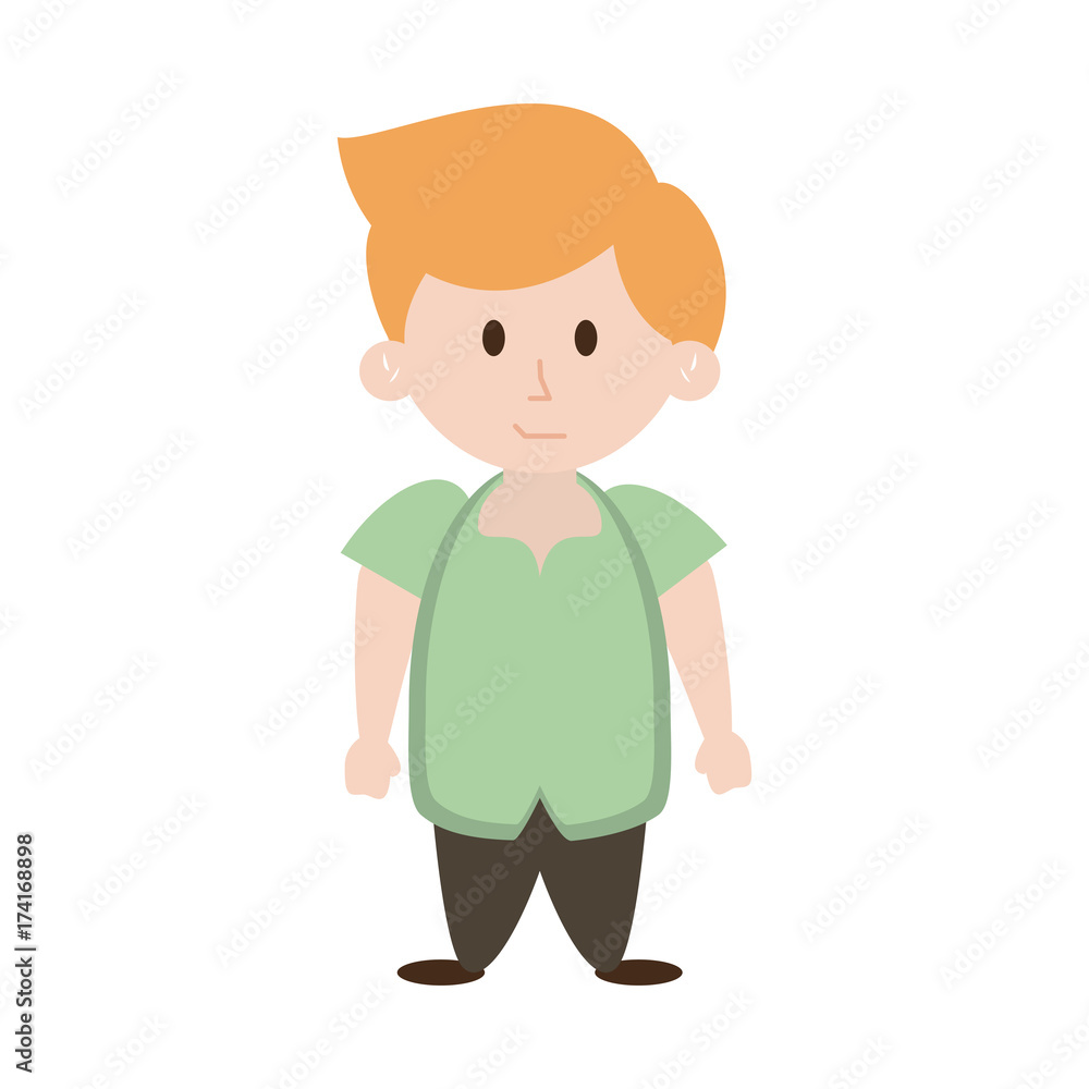 young happy boy wearing mint green shirt icon image vector illustration design young happy boy wearing mint green shirt icon image vector illustration design