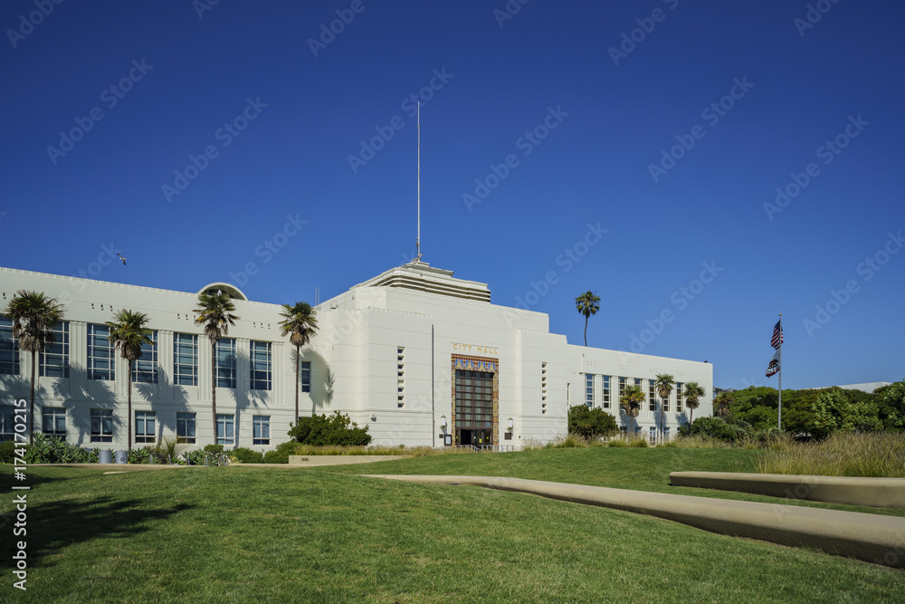Fototapeta premium The beautiful Santa Monica City Hall
