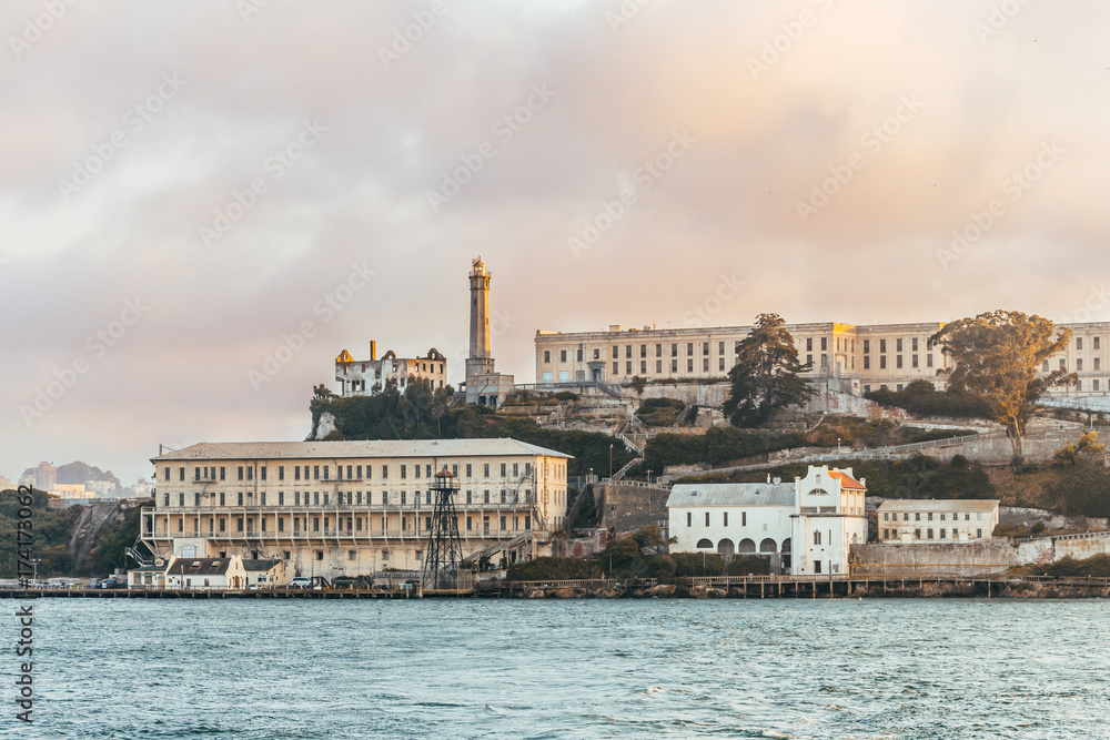 alcatraz prison view, san francisco