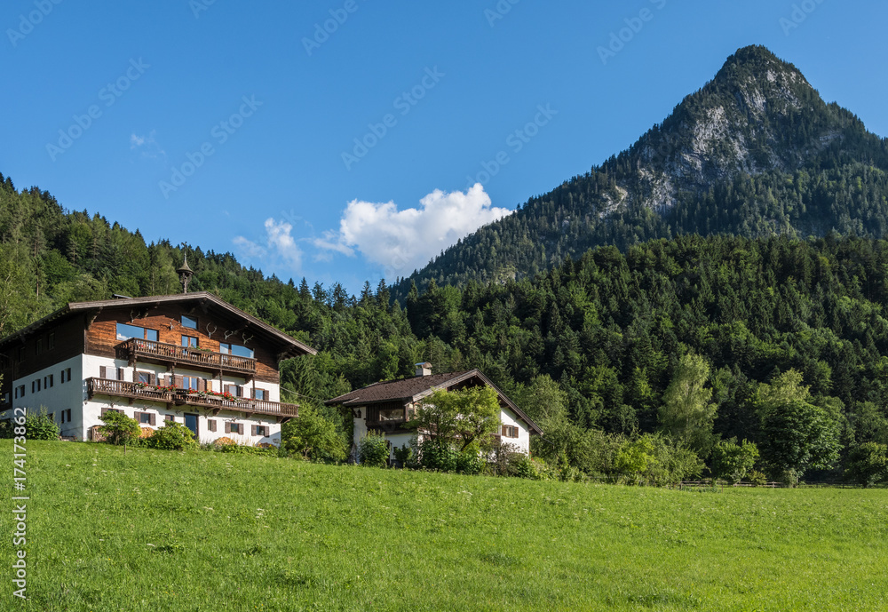 The village in moutains of Tyrol, Austria