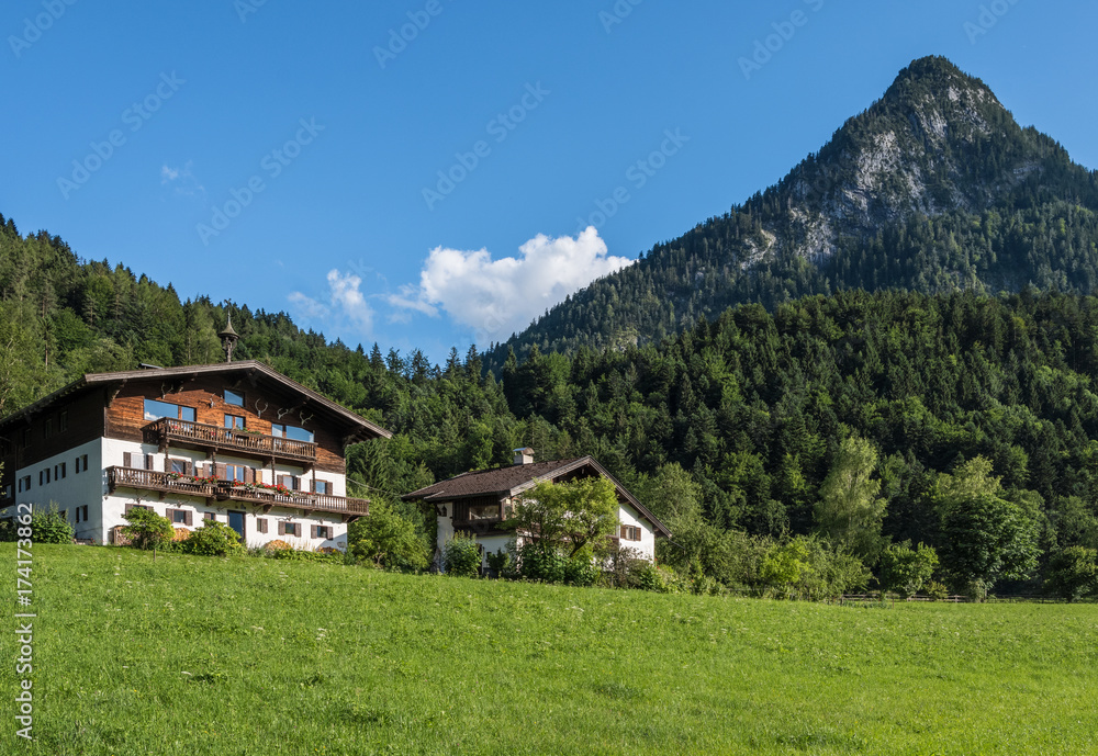 The village in moutains of Tyrol, Austria The village in moutains of Tyrol, Austria