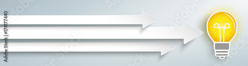 3 Arrows Idea Bulb