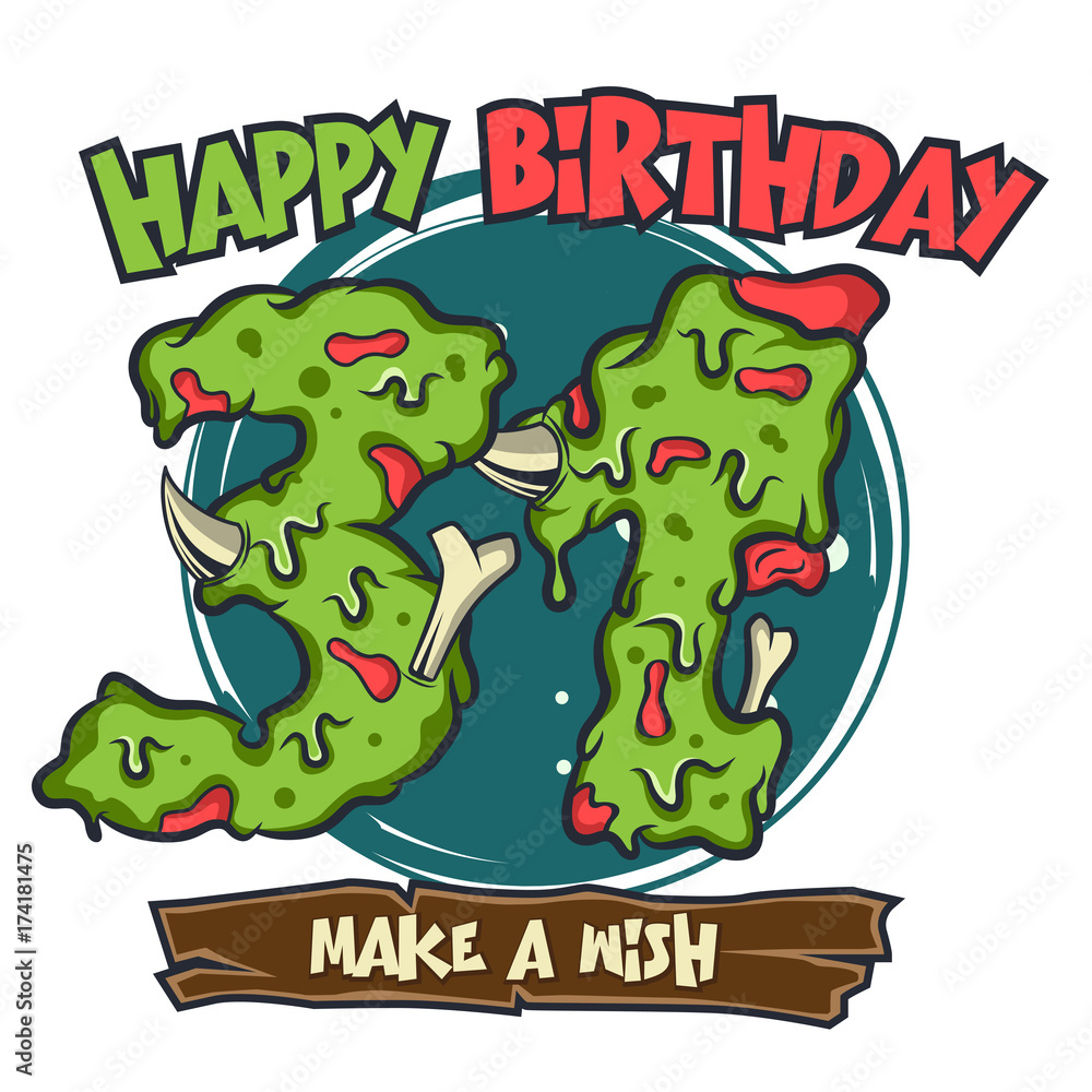 Happy birthday vector illustration
