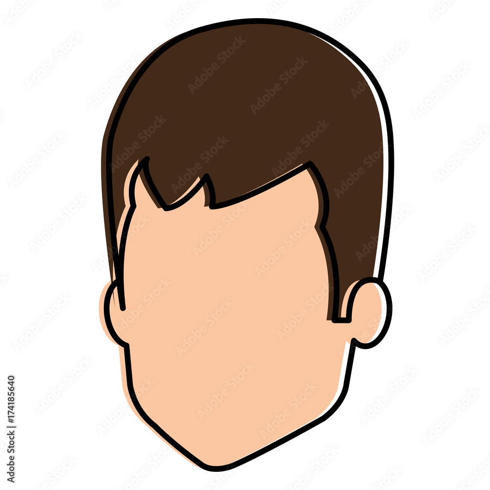 young man head avatar character young man head avatar character
