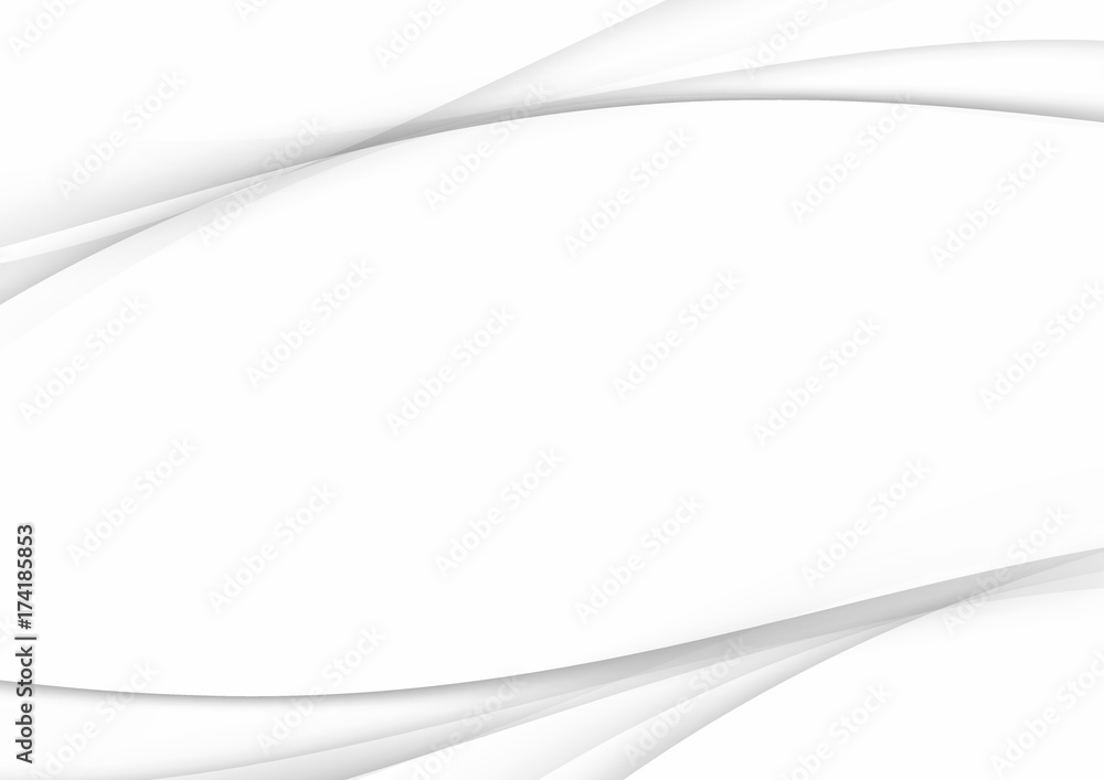Obraz premium Abstract futuristic elegant grey graphic swoosh lines background