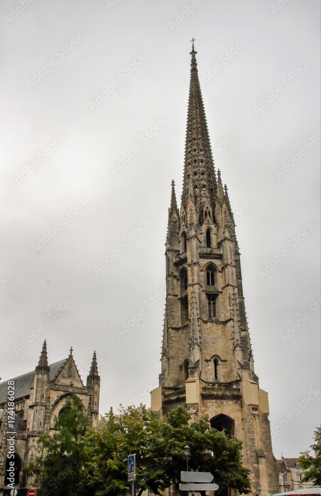 The church of St Michel with its bell tower