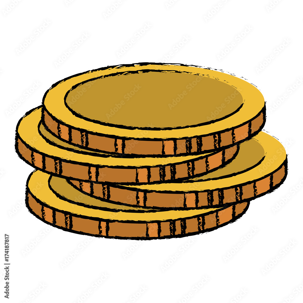 coins money isolated icon vector illustration design coins money isolated icon vector illustration design