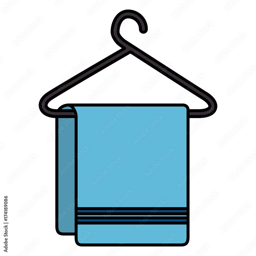 Clean laundry hanging icon vector illustration design Clean laundry hanging icon vector illustration design