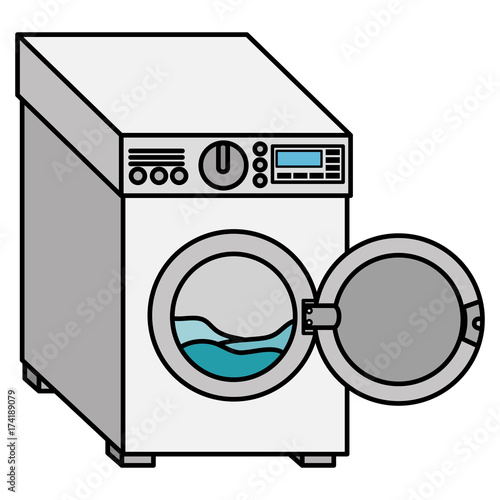 washer machine isolated icon vector illustration design