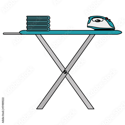 ironing board isolated icon vector illustration design
