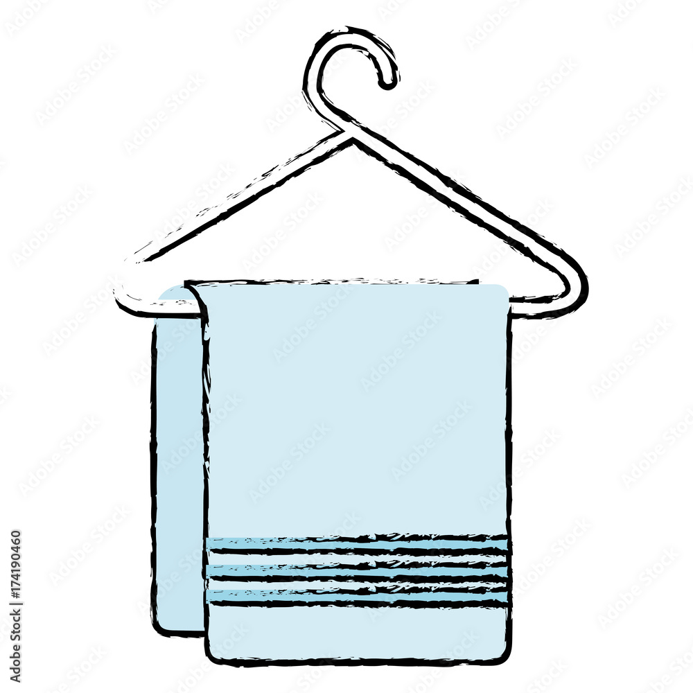 Clean laundry hanging icon vector illustration design Clean laundry hanging icon vector illustration design