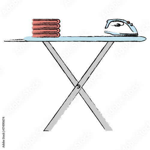 ironing board isolated icon vector illustration design