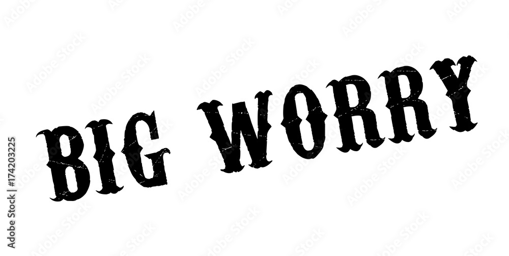 Big Worry rubber stamp. Grunge design with dust scratches. Effects can be easily removed for a clean, crisp look. Color is easily changed. Big Worry rubber stamp. Grunge design with dust scratches. Effects can be easily removed for a clean, crisp look. Color is easily changed.