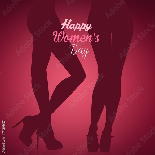 legs of women with sexy underwear for womens day