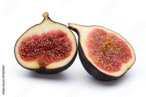 Fruits figs isolated on white background.