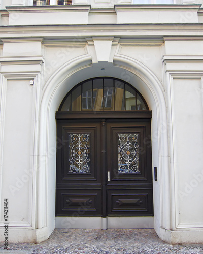 Berlin Germany, vintage house door